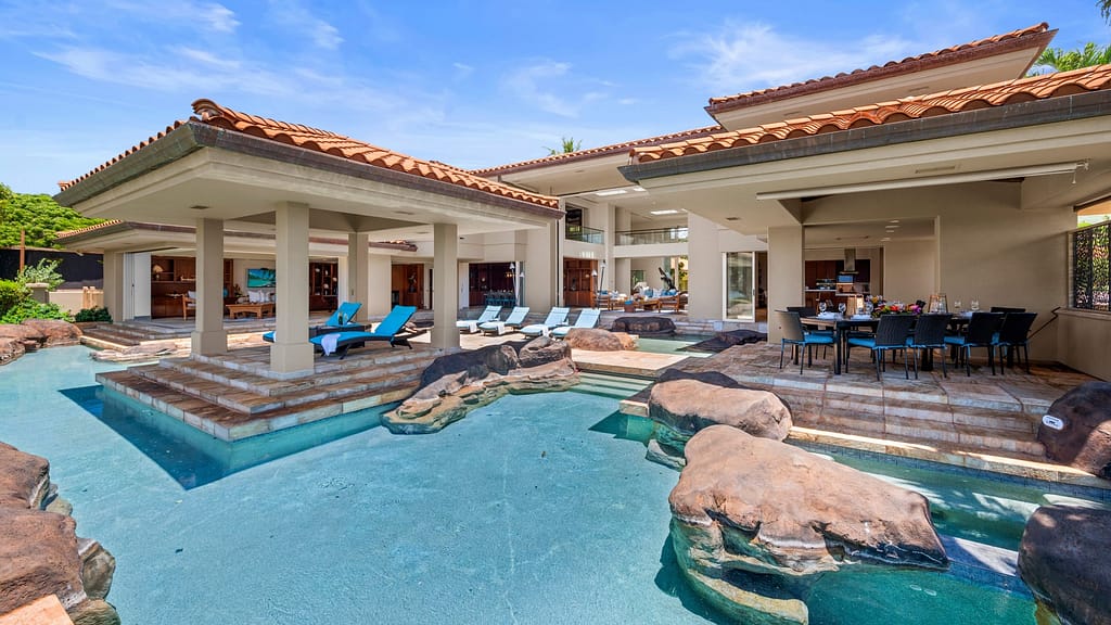 Luxury Maui Vacation Rental with wrap around pool